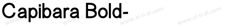Capibara Bold字体转换